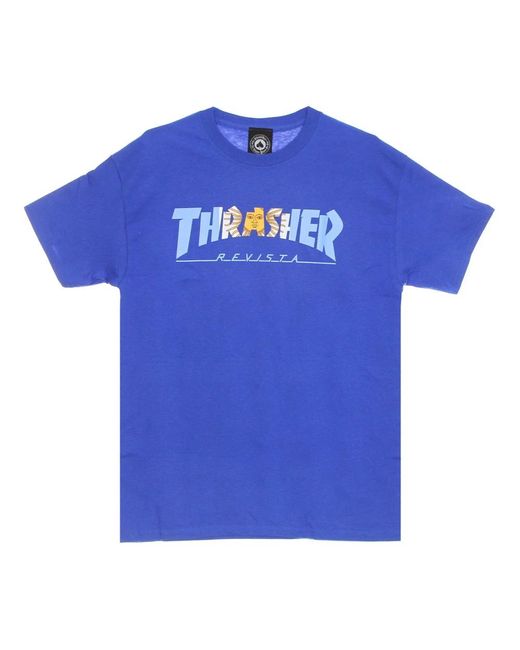 Thrasher Tops ,Blauw ,Royal Tee Argentina T-Shirt in het Blue voor heren