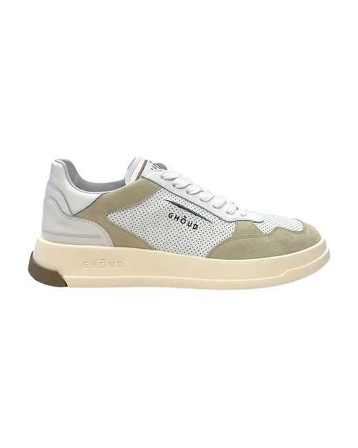 Sneakers basse in pelle/suede di GHOUD VENICE in White da Uomo