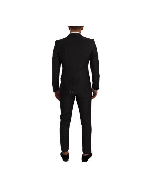 Dolce & Gabbana Schwarzer MARTINI Einreiher 2-teiliger Anzug in Black für Herren