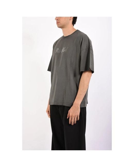 MSGM Gray T-Shirts for men