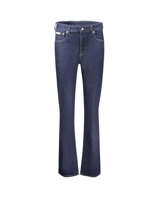 Calvin Klein Jeans ,Blauw ,Katoen Flared Jeans in het Blue