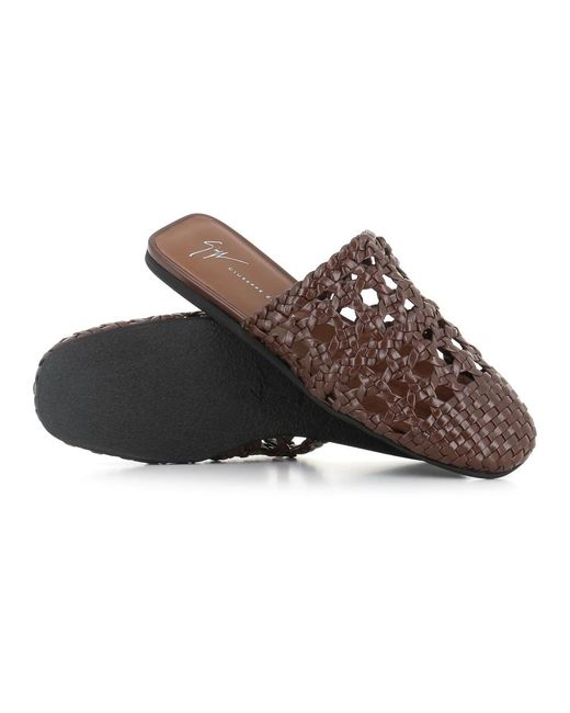 Giuseppe Zanotti Brown Mules
