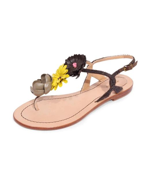 Maliparmi Pink Flat Sandals