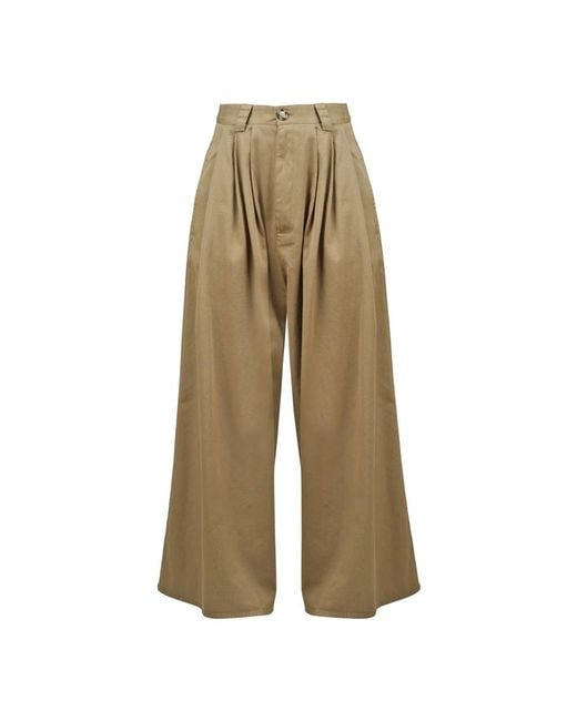 Ottod'Ame Natural Wide Trousers