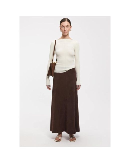 Maxi Skirts Aeron de color Brown