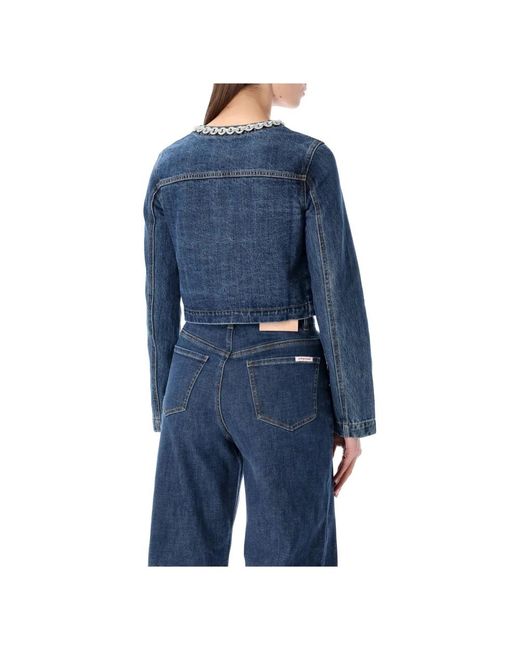 Self-Portrait Blue Denim Jackets