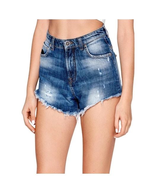 John Richmond Blue Denim Shorts