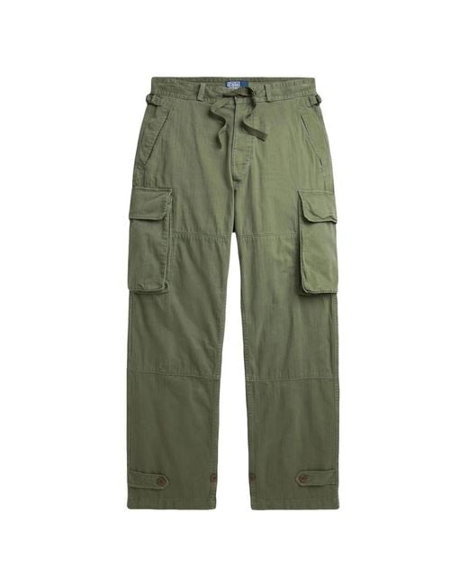Polo Ralph Lauren Green Straight Trousers for men