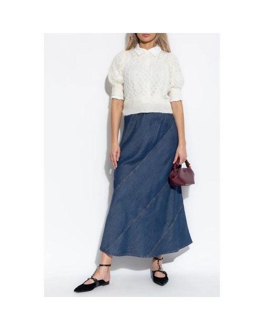 Munthe White Round-Neck Knitwear