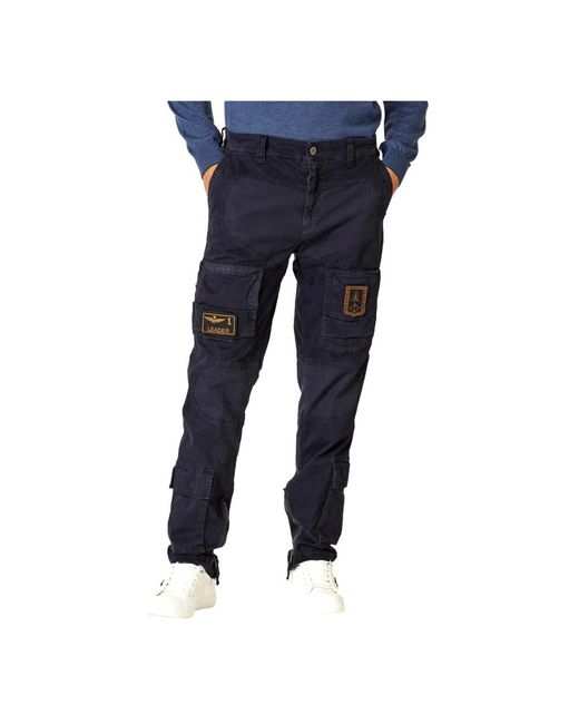 Aeronautica Militare Blue Straight Jeans for men