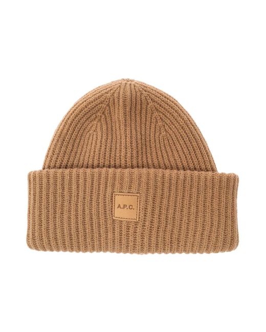 A.P.C. Brown Beanies for men