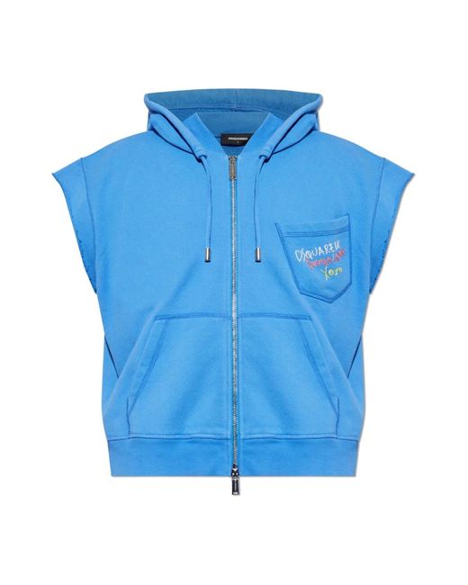 DSquared² Zip-Throughs in het Blue voor heren