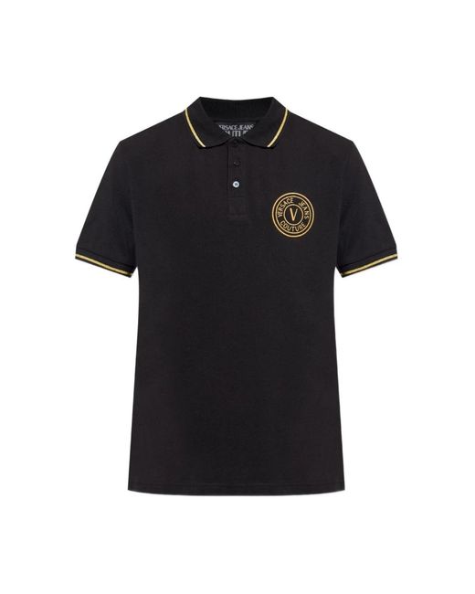 Versace Jeans Couture Polo Shirts in het Black voor heren