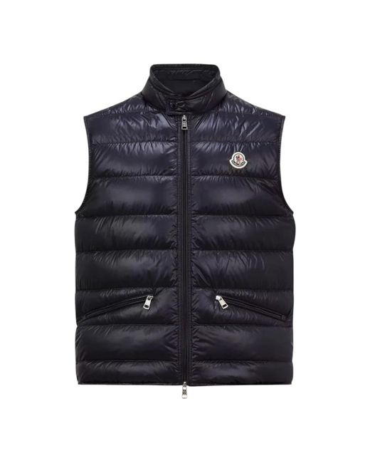 Moncler Gui Packable Down Gilet in het Blue voor heren