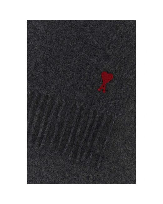 AMI Black Winter Scarves