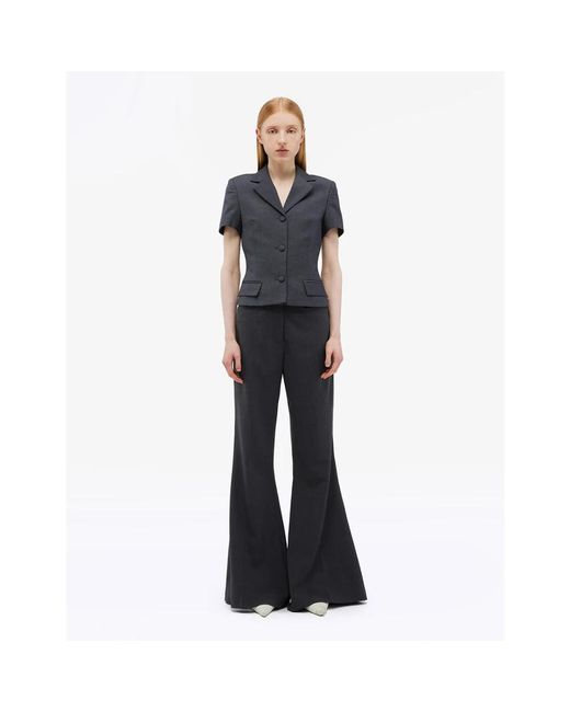 REMAIN Birger Christensen Wide Trousers in het Blue