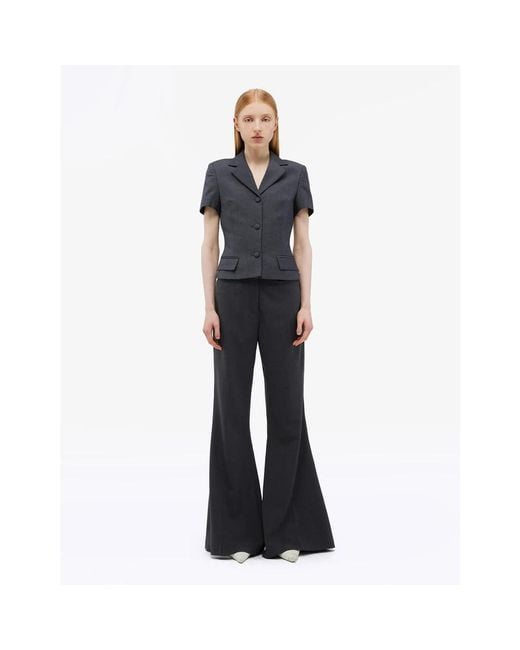 REMAIN Birger Christensen Blue Wide Trousers