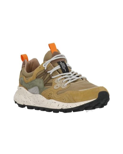Flower Mountain Green Sneakers for men