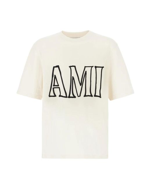AMI White T-Shirts for men