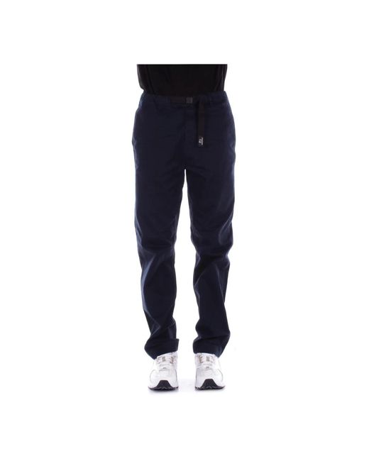 Pantaloni blu logo tasche laterali di Woolrich in Blue da Uomo