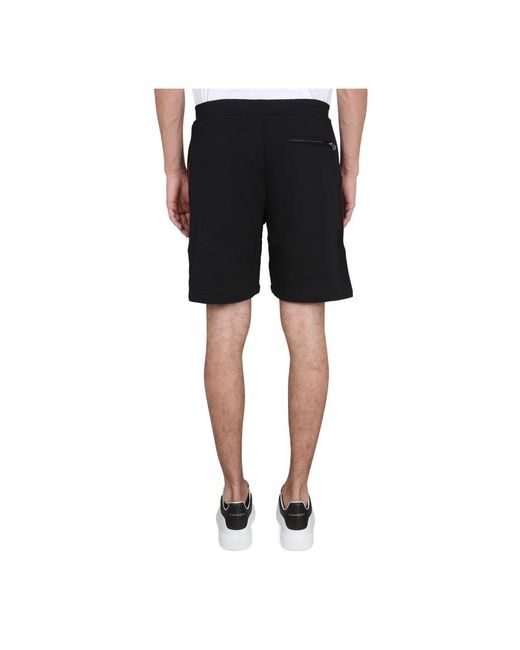 McQueen Black Casual Shorts for men