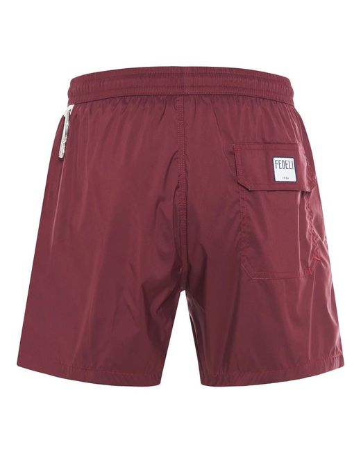 Fedeli Red Beachwear for men