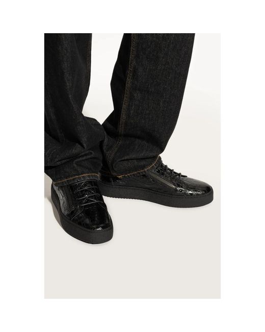 Giuseppe Zanotti Black Sneakers for men