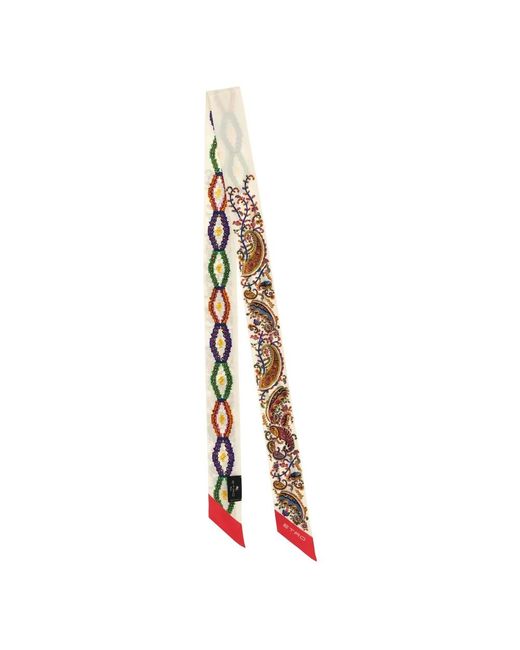 Etro Metallic Silk Scarves