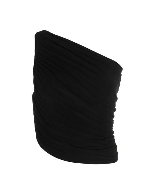 Norma Kamali Asymmetrische Top in het Black