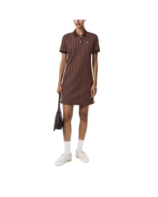 Lacoste Brown Shirt Dresses