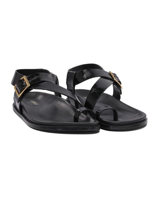 Alohas Black Flat Sandals