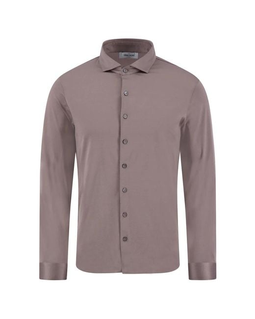Paolo Fiorillo Men's Brown Casual Shirts