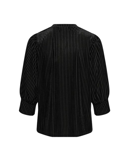 Kaffe Overhemden ,Zwart ,Kacaca Blouse in het Black