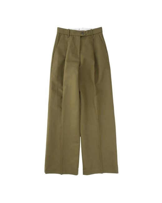 Wide trousers Nine:inthe:morning de color Green
