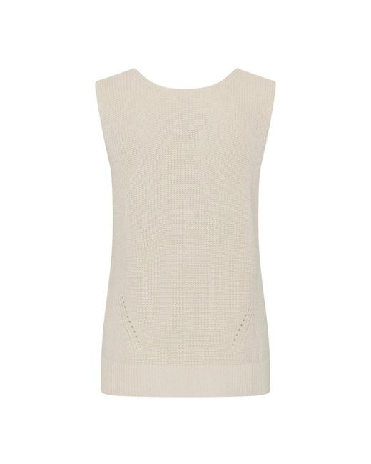 Part Two Tops ,Mouwloze Top in het Natural