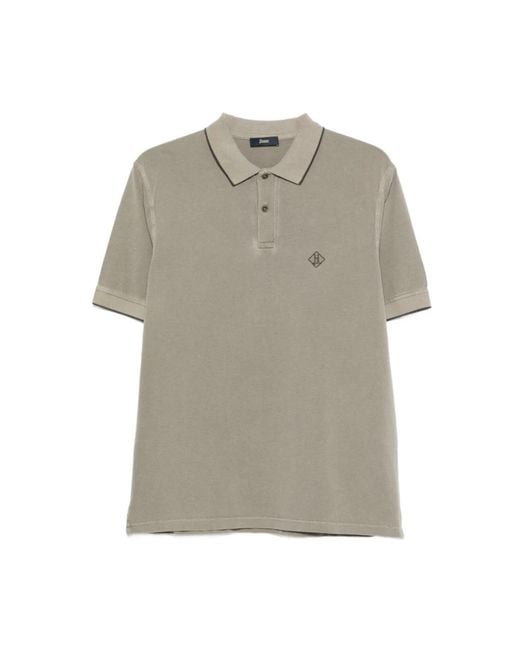 Herno Gray Polo Shirts for men