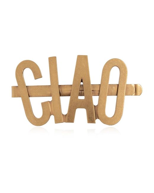 Moschino Metallic Hair Accessories