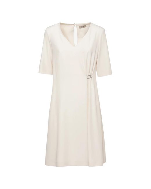 Herno Midi Jurk in het White