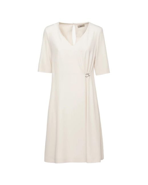 Herno White Short Dresses