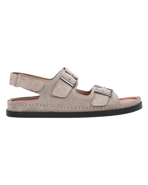 ESTRO Gray Flat Sandals