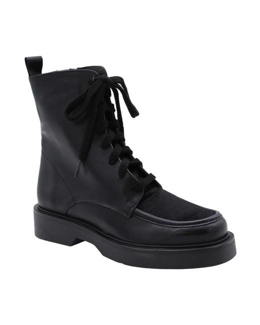 CTWLK Black Lace-Up Boots