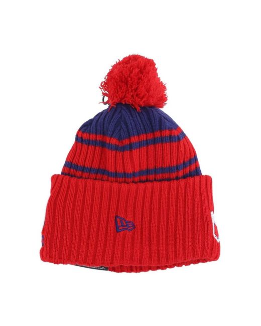 KTZ Accessoires ,Veelkleurig ,Nfl Pom Pom Sport Knit Hat in het Red voor heren