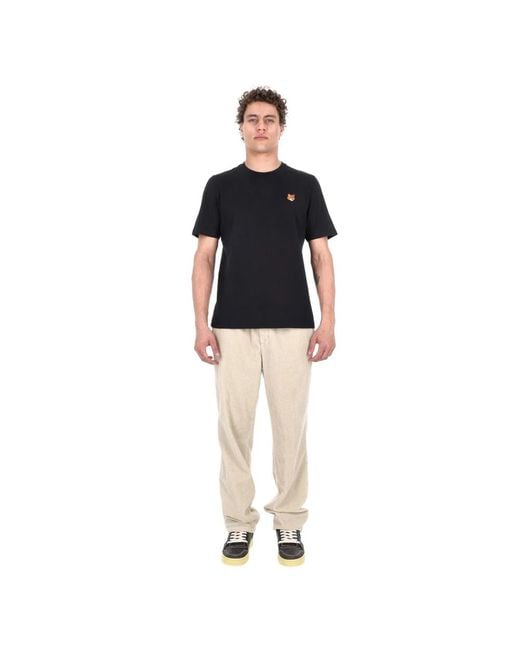 Maison Kitsuné Black T-Shirts for men