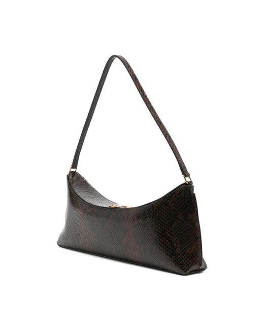 Jacquemus Zwarte Schoudertas Met Omslagtop in het Black