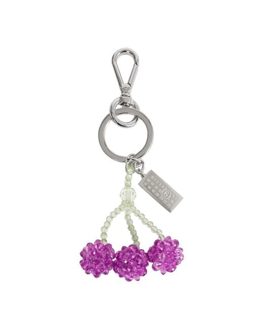 MM6 by Maison Margiela Purple Keyrings