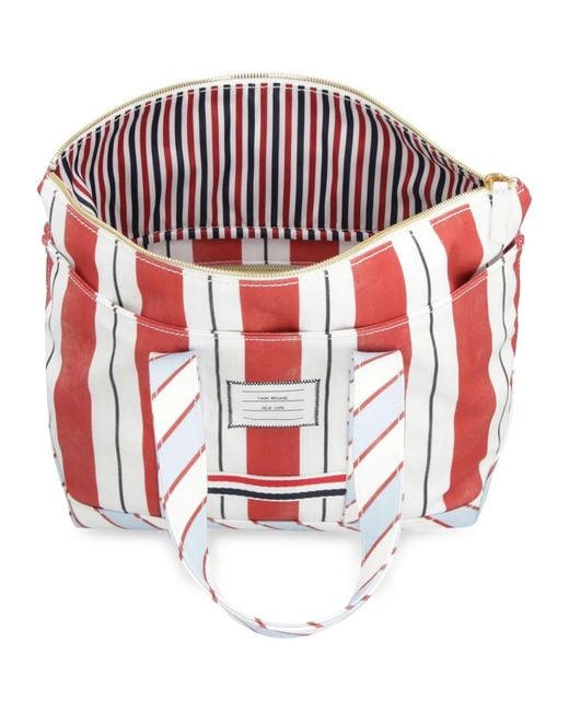 Thom Browne Red Shopping Bags