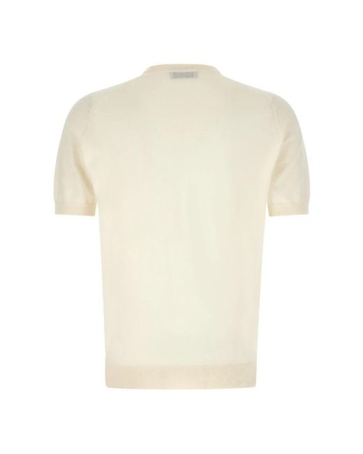 John Smedley Natural Round-Neck Knitwear for men