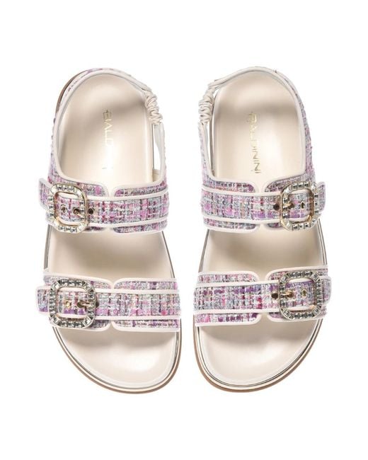 Baldinini Pink Flat Sandals