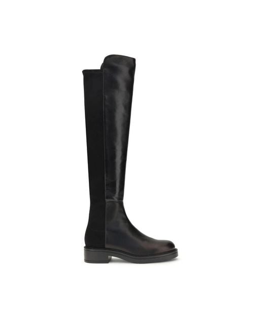 Stuart Weitzman Celia High Laarzen Elegant Design in het Black