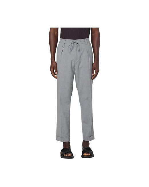 Paolo Pecora Graue Hose Mit Kordelzug in Gray für Herren